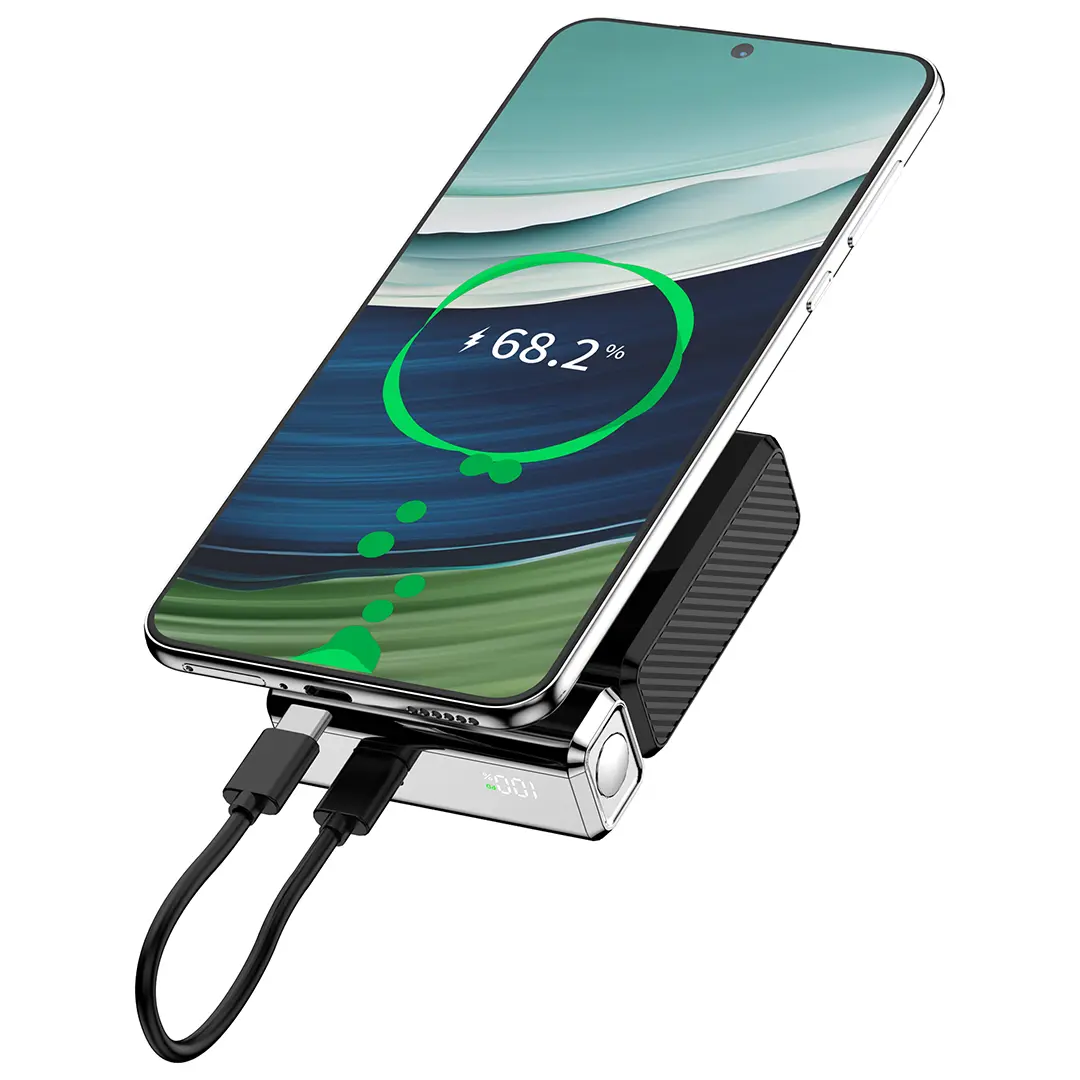 Porodo Chrome Volt 10000mAh Power Bank - Black (1)