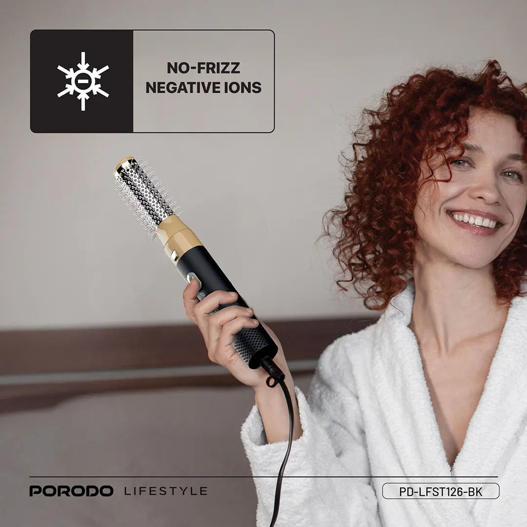 Porodo Lifestyle Multi-Styling Hair Dryer Set - Black (2)