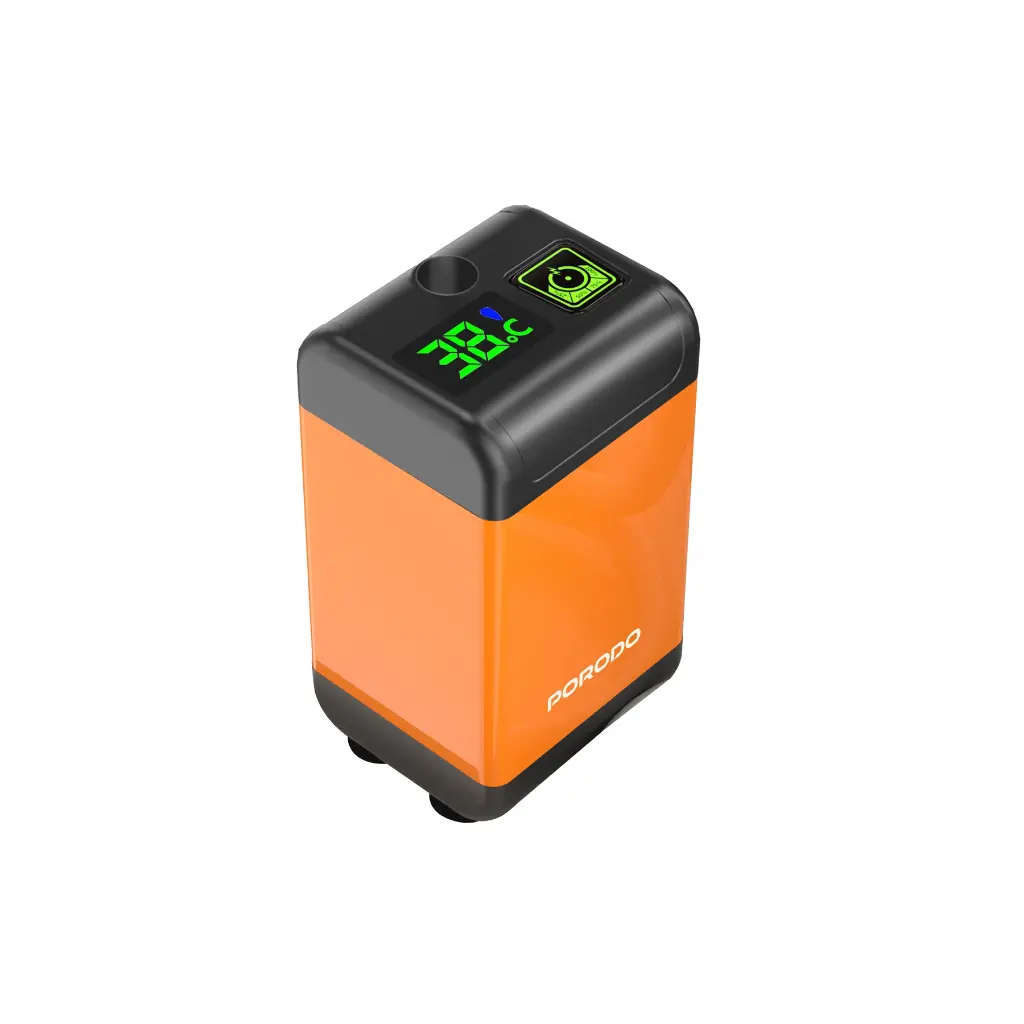 Porodo Lifestyle Portable Electric Shower Pump - Orange (1)
