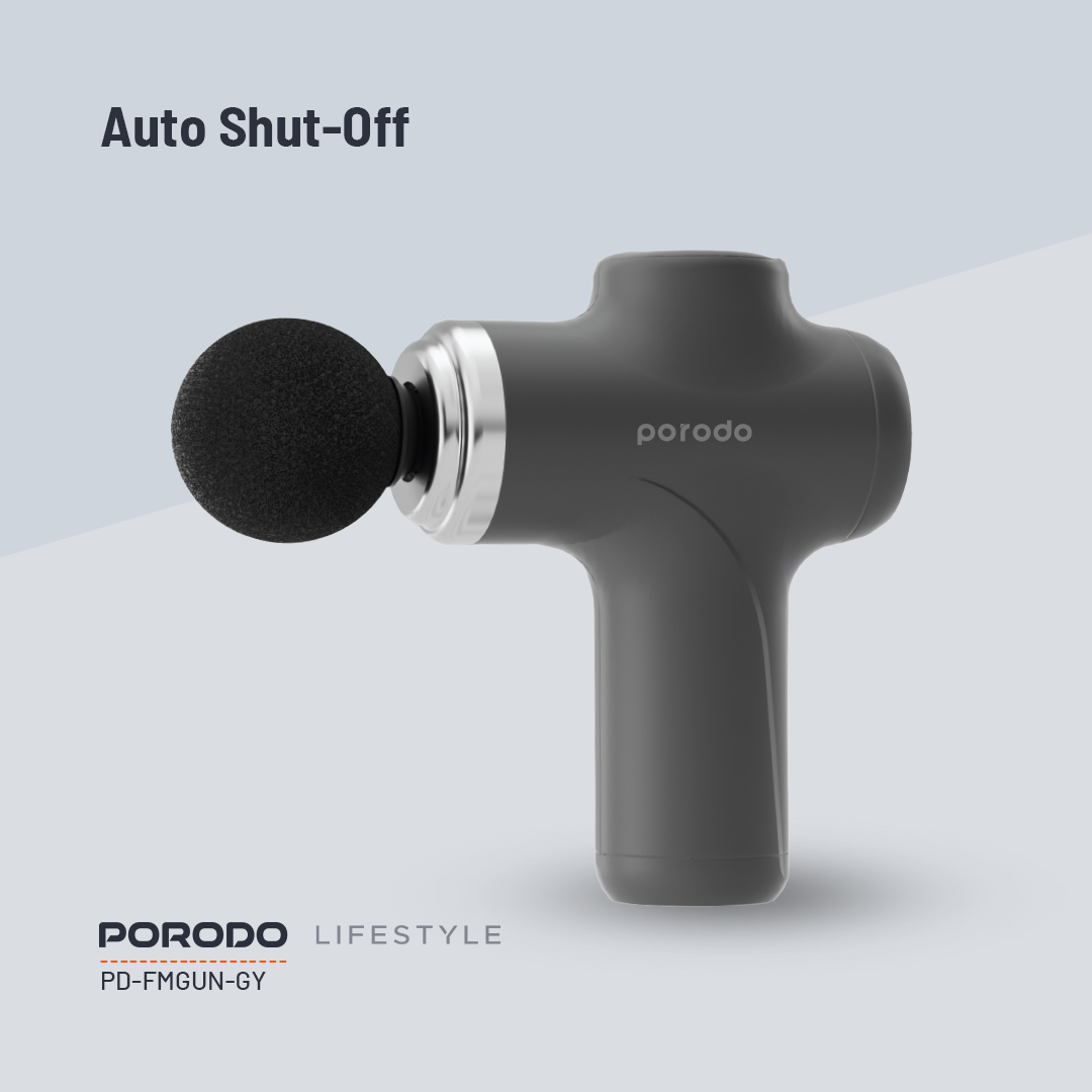 Porodo Lifestyle Precision Handheld Massager with 4 Interchangeable Head (1)