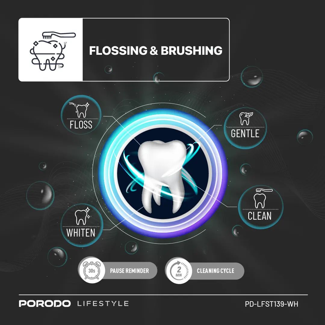 Porodo Lifestyle Water Floss & Sonic Electric Toothbrush (12)