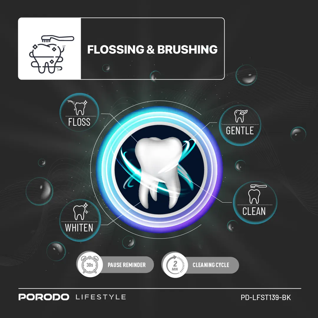 Porodo Lifestyle Water Floss & Sonic Electric Toothbrush (4)