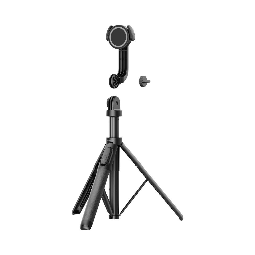 Porodo Magnetic Magsafe Selfie Tripod - Black (4)