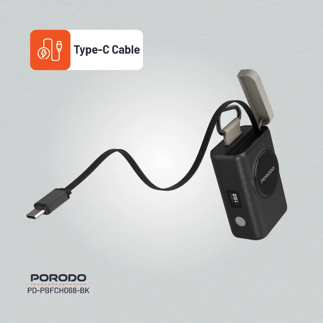 Porodo Power Bank PB068 10000mAh - Black