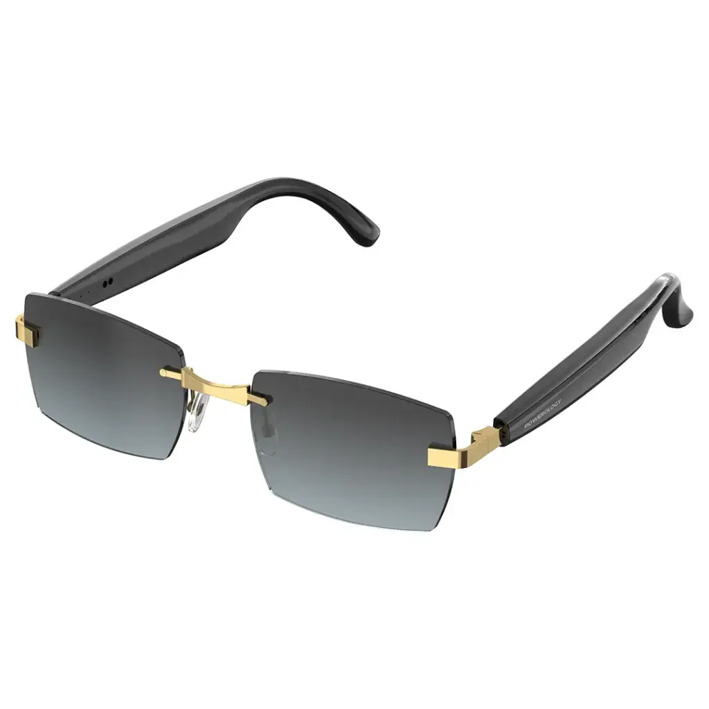 Powerology Cannes Smart Audio Sunglasses - Gold-Black (1)