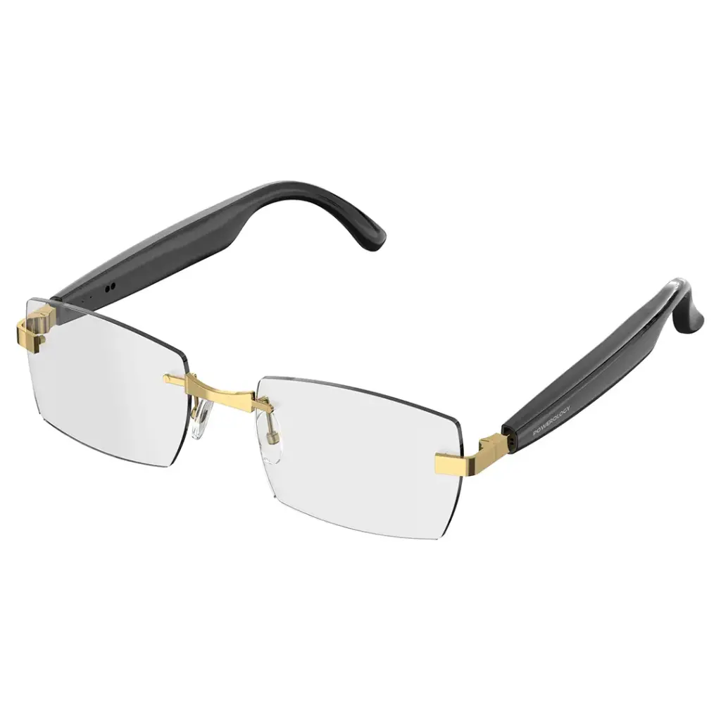 Powerology Cannes Smart Audio Sunglasses - Gold-Black