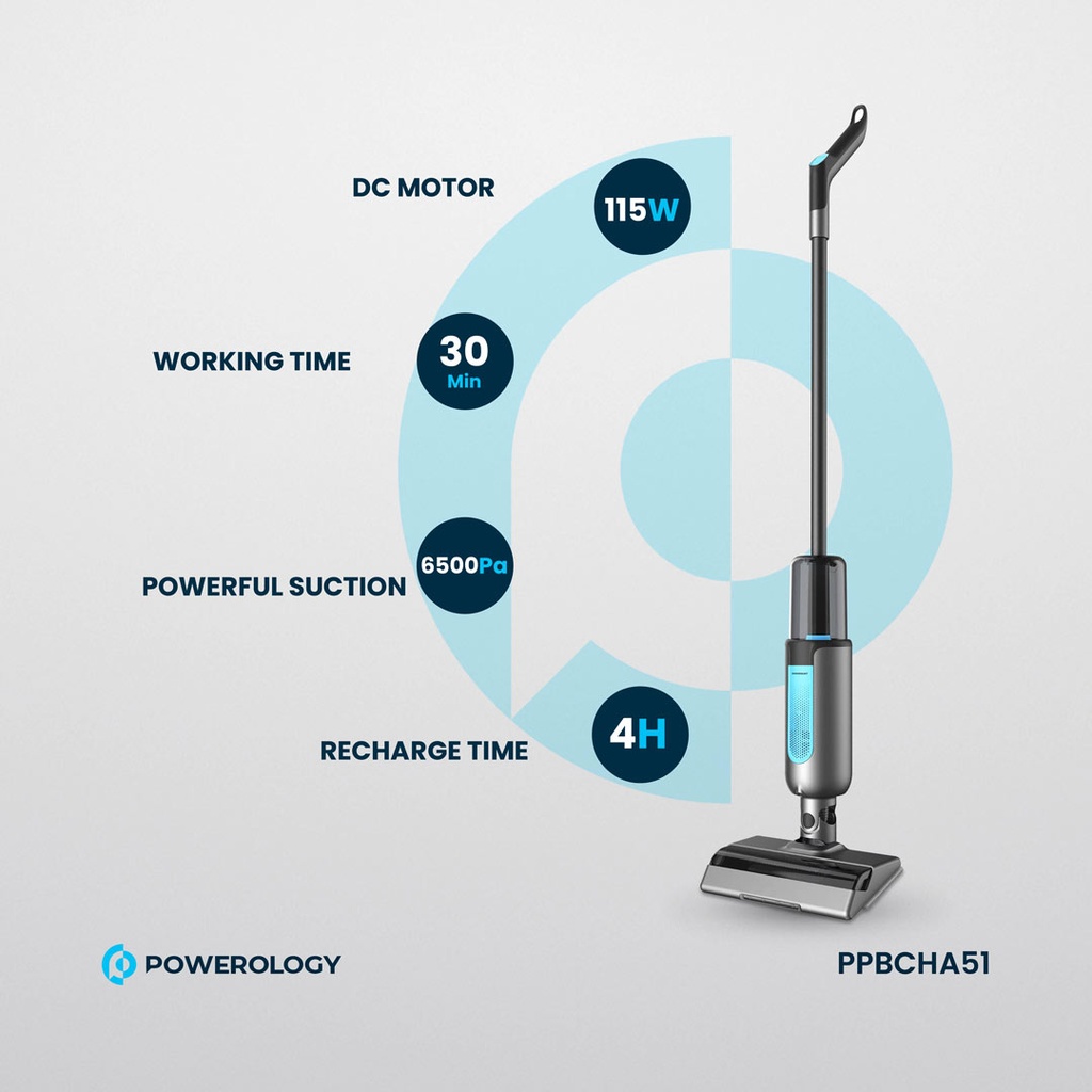 Powerology Dual Design - Cordless Vacuum & Mop - Black (4)