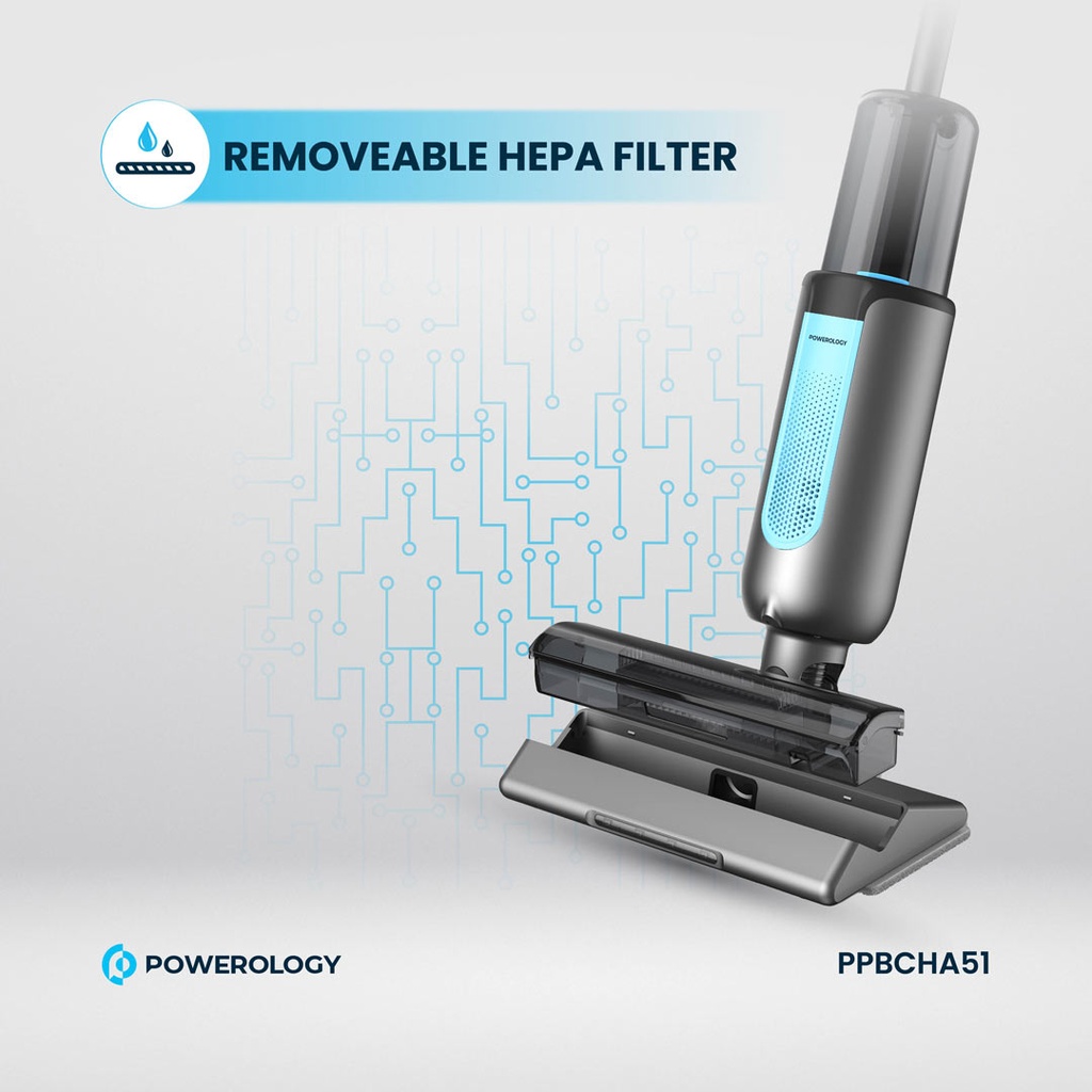 Powerology Dual Design - Cordless Vacuum & Mop - Black (5)