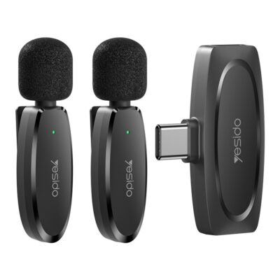 میکروفون یقه ای دوکاربره تایپسی یسیدو YESIDO KR13 LAVALIER MIC