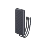 پاوربانک 10000 هزار 12.5 وات با سه کابل متصل اورایمو oraimo 10000mAh Power Bank with Built-in Lightning, USB-C & Micro-USB Cables پاوا