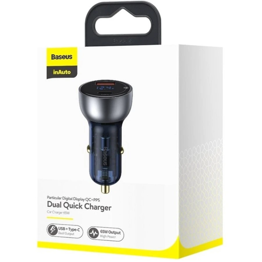 شارژر فندکی ۶۵ وات بیسوس Baseus مدل TZCCKX-0G