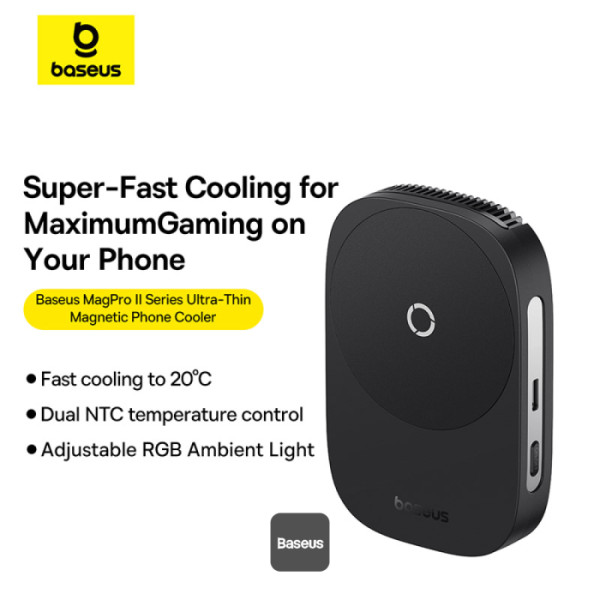 فن خنک کننده و شارژر وایرلس بیسوس Baseus MagPro II Series Ultra-Thin Magnetic Phone (3)