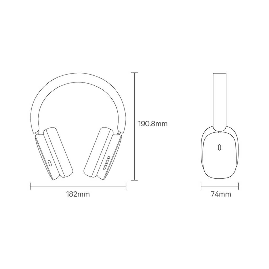 هدفون بلوتوث بیسوس Baseus Bowie H1 NGTW230002 با 70 ساعت شارژدهی و ANC (13)