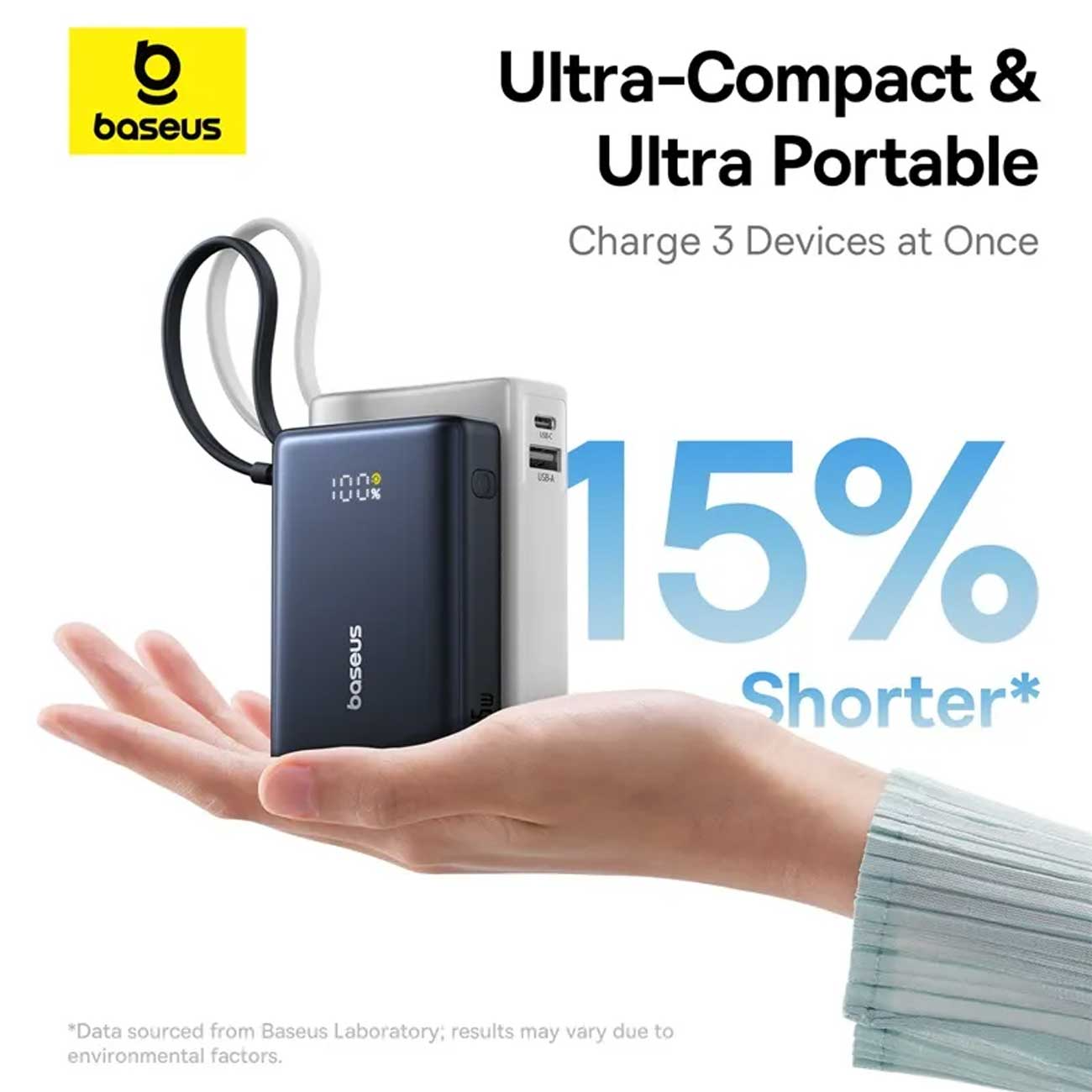 پاوبانک 45 وات 10000 با کابل تایپ سی بیسوس Baseus PicoGo Power Bank PPPG-1W45C (8)
