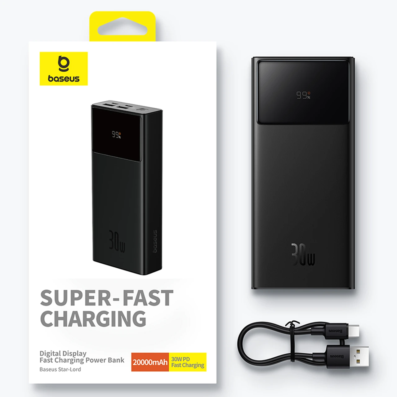 پاوربانک 30 وات 20000 بیسوس Baseus Star-Lord Power Bank PPXJ2030 (6)