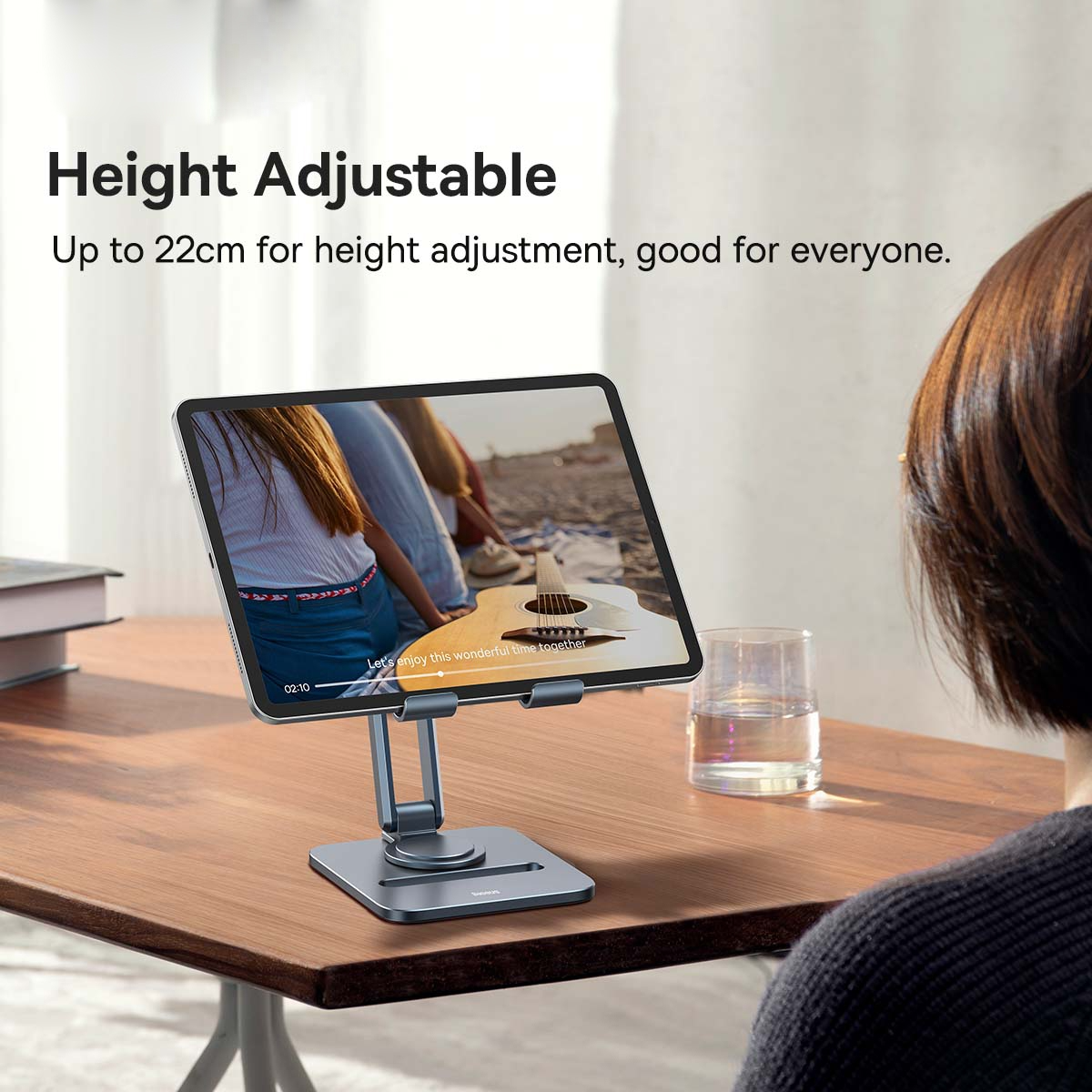 پایه نگهدارنده فلزی تاشو بیسوس Baseus Desktop Biaxial Foldable Metal Holder BS-HP006A (5)