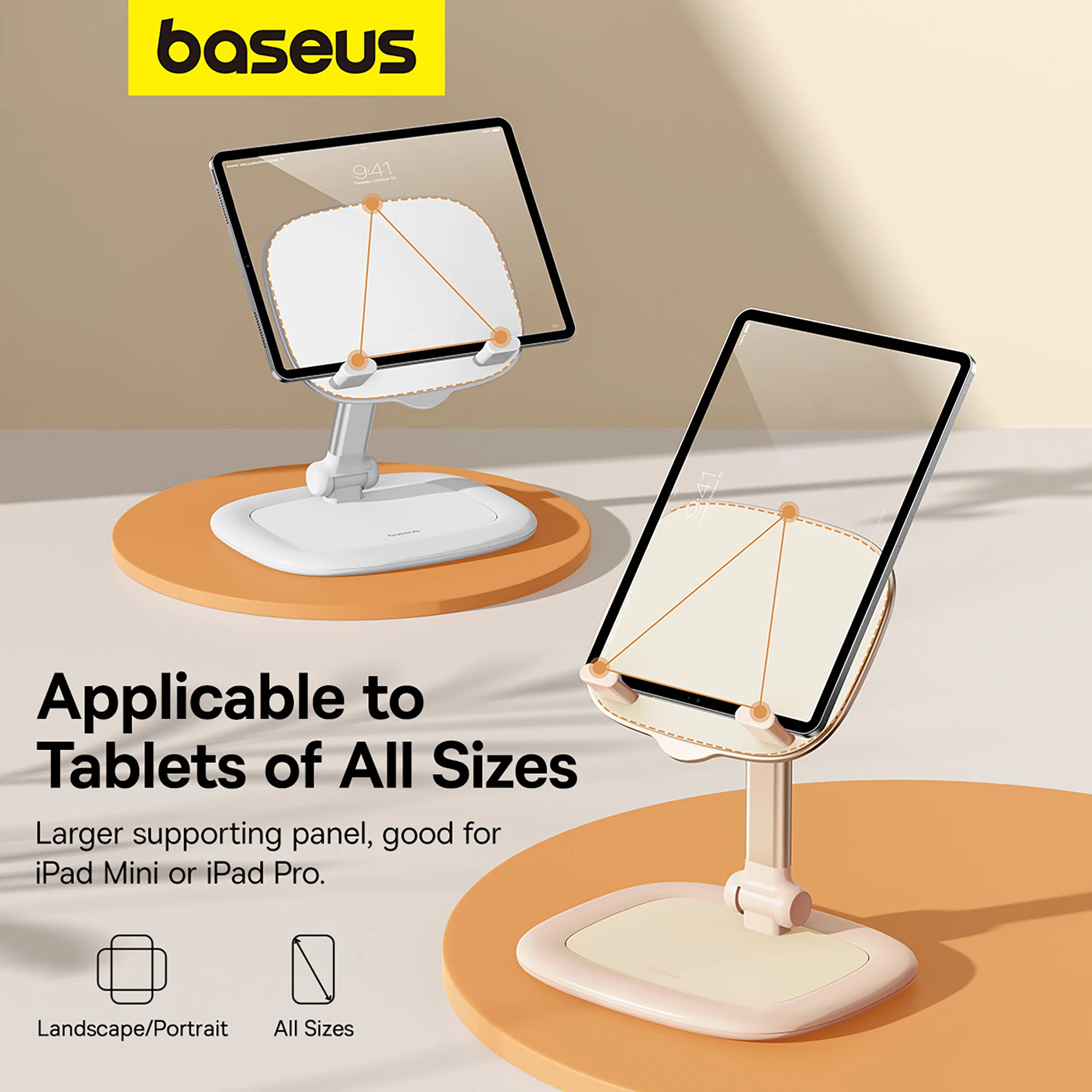 پایه نگهدارنده گوشی موبایل و تبلت بیسوس Baseus SeaShell Tablet & Phone Holder BS-HP010 (7)
