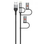 کابل چندمنظوره گرین لاین مدل Green Lion 6 in 1 Cable PD 60W GN6N1CBLEBK