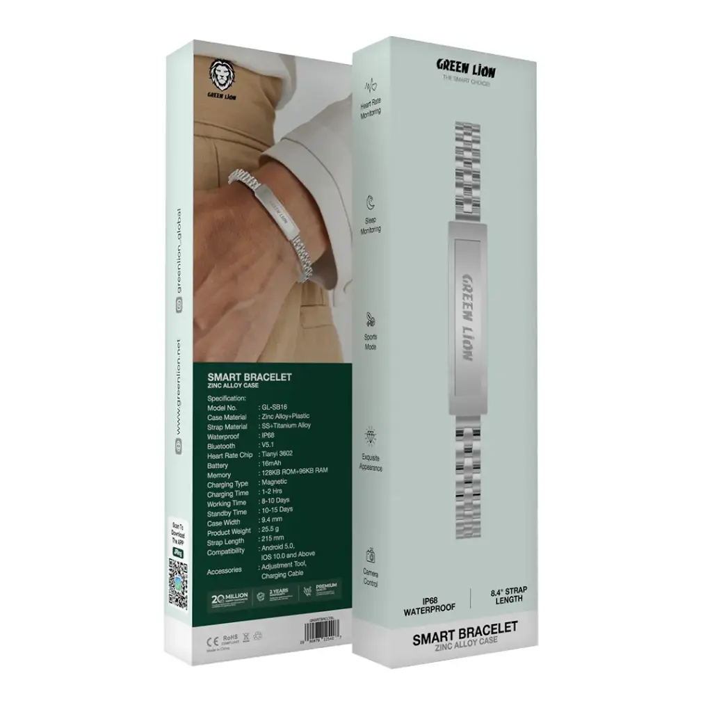 Green Lion Smart Bracelet Zink Alloy Case (1)