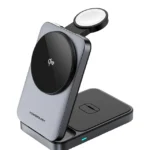 شارژر وایرلس 3 در 1 پاورولوژی Powerology Qi2 Fast Charging Multi-Device Hub PWCUQC033