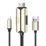 کابل لایتنینگ به HDMI یسیدو 4k طول 2 متر Yesido Lightning To HDMI CABLE HM12 2M HM12