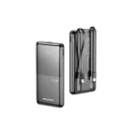 پاوربانک 10000 هزار 22.5 وات با کابل متصل USB-C یا Lightning اوی مدل Awei P76K 10000mAh 22.5W