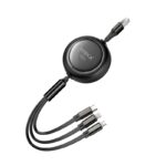 مبدل شارژ 3 سر هیسکا مدل Hiska 3 IN 1 super fast cable lx-34