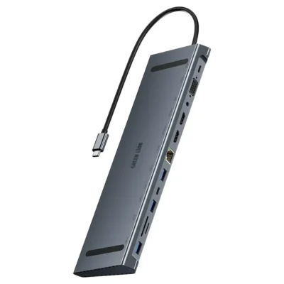 هاب تایپ سی 12 پورت 100 وات گرین لاین Green Lion 12 in 1 4K HDMI Ethernet USB-C Hub