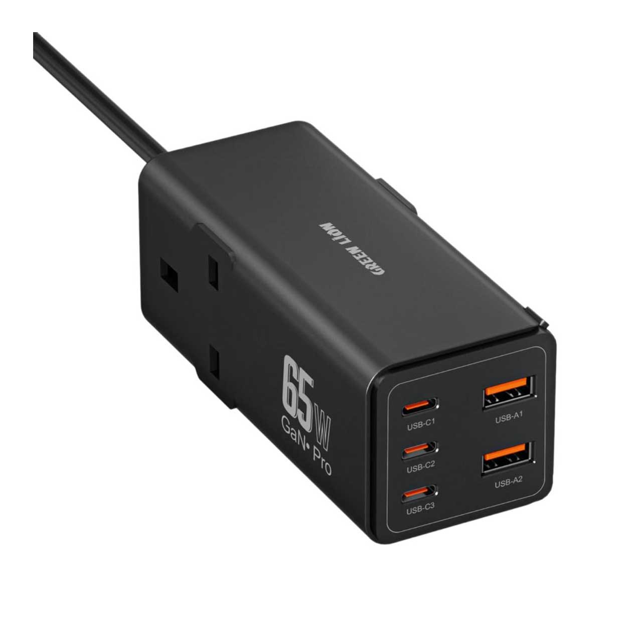 Green-Lion-7-in-1-GaN-65W-Power-Strip