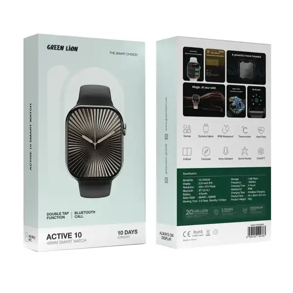 Green Lion Active 10 46MM Smart Watch