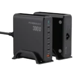 شارژر 300 وات رومیزی پاورولوژی مدل Powerology Volt-X GaN Smart Desktop Charger
