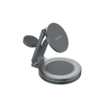 استند و شارژر وایرلس 360دجه سه‌ کاره پرودو مدل Porodo FWC039