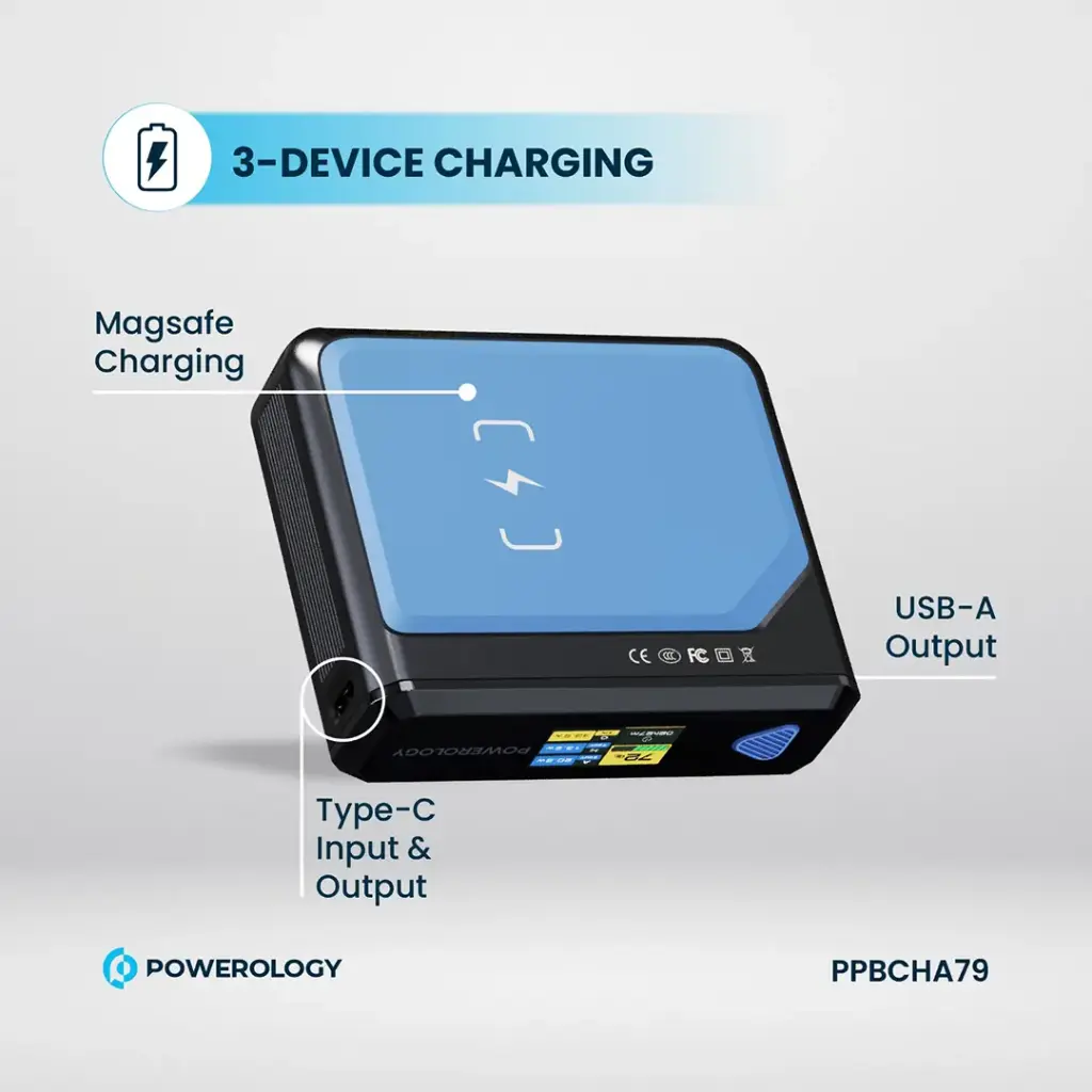 Powerology Ultra Mini 20000mAh Power Bank - Black (2)