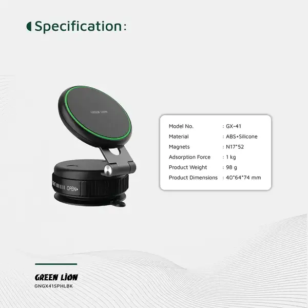Green-Lion-GX-41-MagSafe-Suction-Phone-Holder-Black.webp