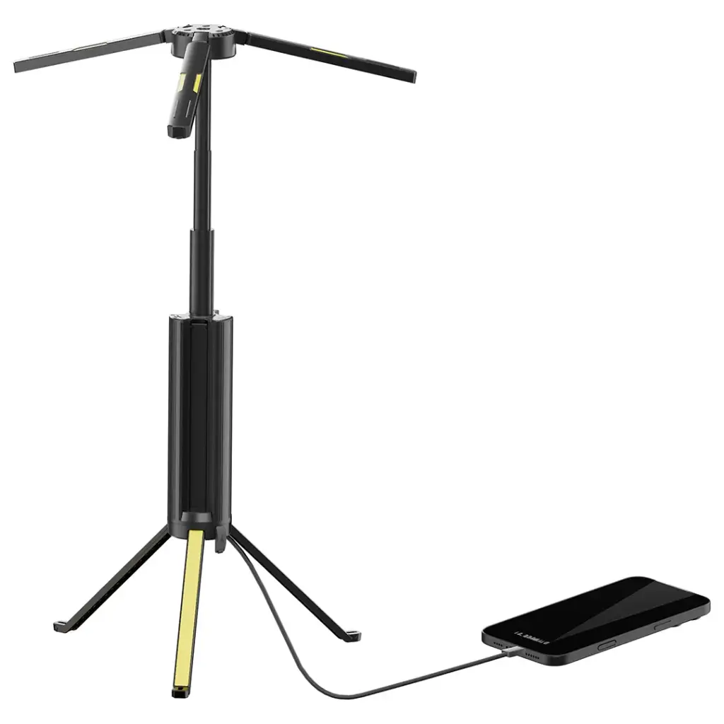 Powerology Luntra 15600mAh Foldable Camping Light - Black2