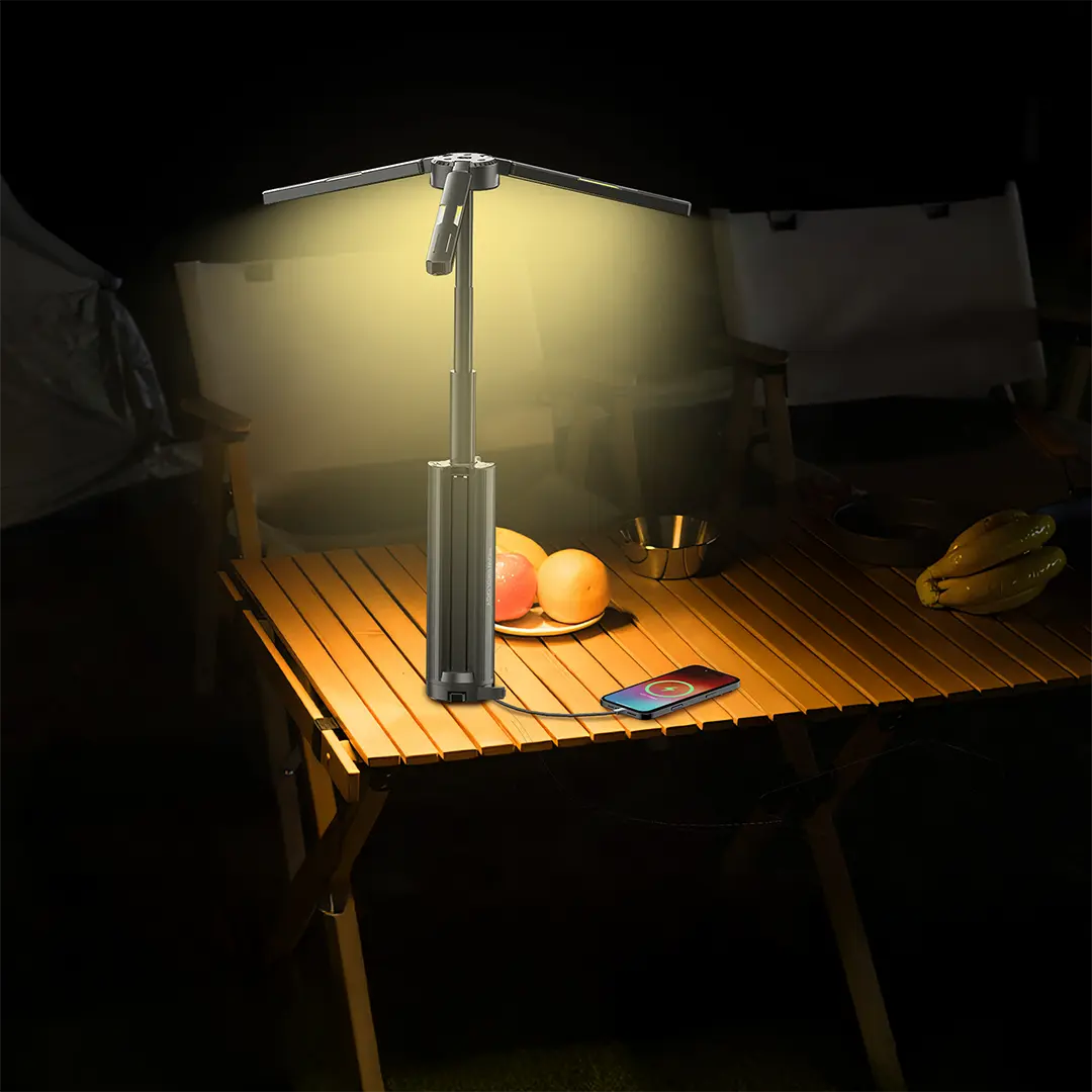 Powerology Luntra 15600mAh Foldable Camping Light - Black3