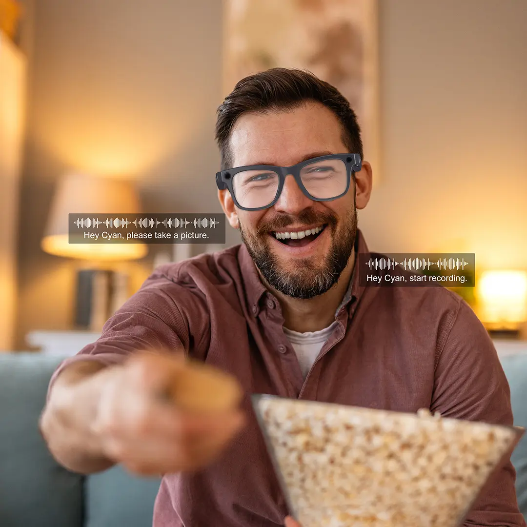 Powerology Paganspo AI Camera Smart Glasses - Gray5