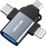 تبدیل 3 کاره گرین لاین مدل Green Lion 3 In 1 OTG USB 3.0 128G