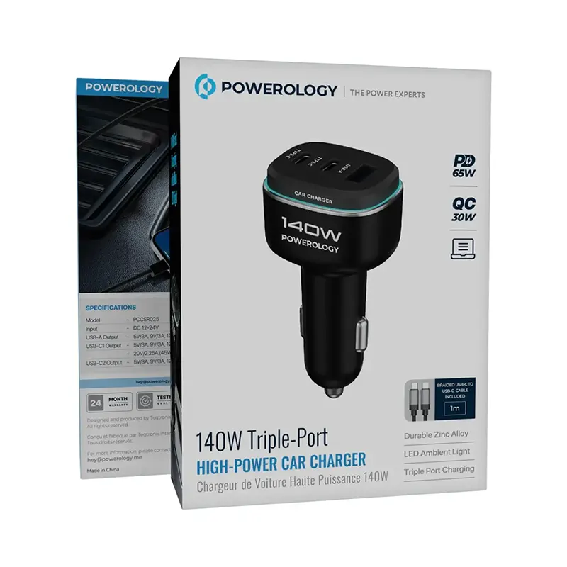 شارژر-فندکی-پاورولوژی-مدل-PCCSR025BKGYC-4clickitco