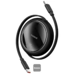 کابل شارژ دوسر تایپ‌سی جمع‌شونده یک متری 100 وات بیسوس مدل Baseus FREE2PULL P10318602111-00