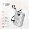 پاوربانک 20000 هزار 20 وات پرودو مدل PORODO PETITE 20000mah PD 20W DISPLAY - Image 4