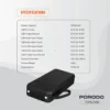 پاوربانک 20000 هزار 10 وات پیانو پرودو مدل Porodo Piano 20000mAh 10w PDPBJ34BK - Image 8