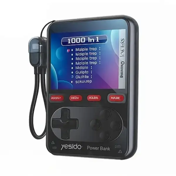 Yesido-YP87-2in1-PD-20W-10000mAh-Power-Bank-with-Portable-Retro-Game-Console-by-digital_kade_sri_lanka_lk_1 کنسول بازی رترو 2 در 1 و پاوربانک 10000 هزار یسیدو مدل Yesido YP87 Gaming power bank - Image 1