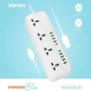 چندراهی برق پرودو مدل PORODO Blue 4 Universal Sockets Power Strip - Image 4