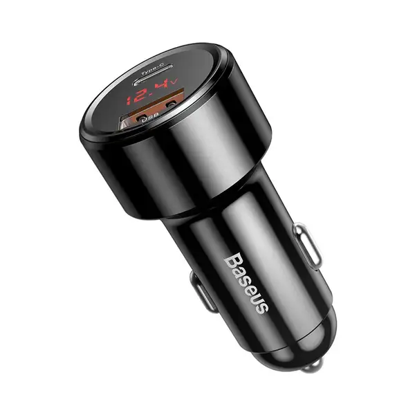 .webp شارژر فندکی 45 وات دو پورت بیسوس مدل Baseus CCMLC20C-01 - Image 1