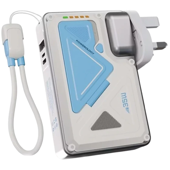 560x560 (1) شارژر دیواری و پاوربانک وایرلس 10000 هزار پاورولوژی مدل Powerology 10000mAh Wall Charger MagSafe Power PPBCHA80 - Image 1