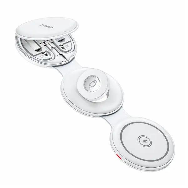 6630001012A-1.webp شارژر بیسیم 5 در 1 تاشو یسیدو مدل YESIDO DS29 - Image 1