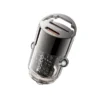 شارژر فندکی شفاف 30 وات یسیدو مدل Yesido Y68 Aluminum Alloy Transparent Shell Pull Ring Design 