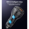 شارژر فندکی 118 وات یسیدو مدل Yesido Y65 Super Fast Charging Aluminum Alloy USB & Type‑C Dual Ports  - Image 4