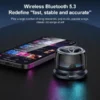 اسپیکر مغناطیسی 3 وات یسیدو مدل Yesido YSW32 RGB Magnetic Mini Wireless Speaker - Image 8